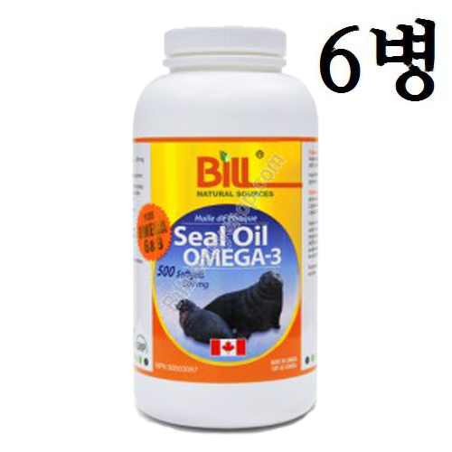 물개Omega3,(성기능증강,성인병예방) 500mg, 500정 6병
