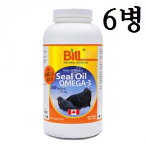 물개Omega3,(성기능증강,성인병예방) 500mg, 500정 6병